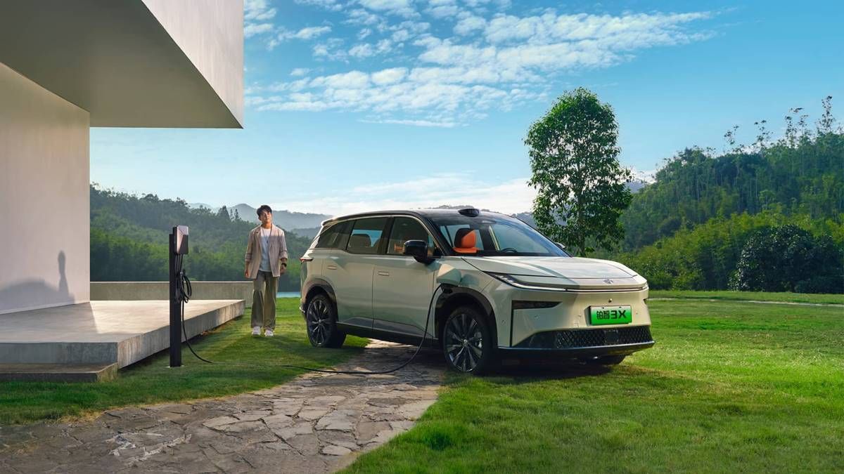 Toyota bZ3X charging at home