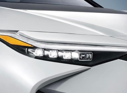 Toyota bZ4X headlight detail
